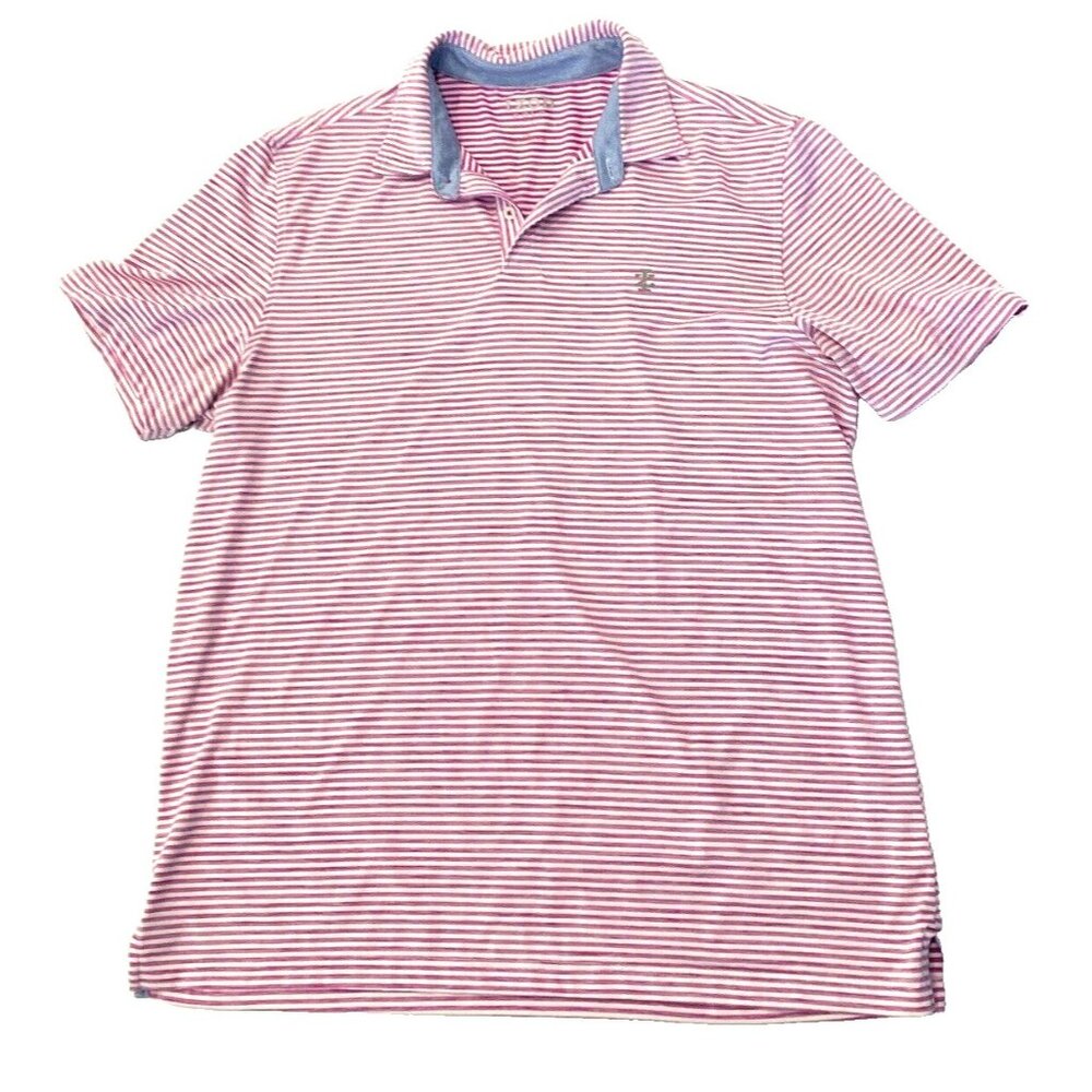 Izod Golf Polo Shirt Mens Large Pink Outdoor Casual Outdoor Beach